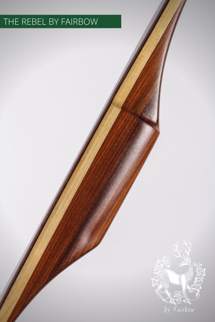 THE REBEL BOW 73@28 CLEAR GLASS, TIGERWOOD, BAMBOO AND ETIMOE VENEER-Bow-Fairbow-Fairbow