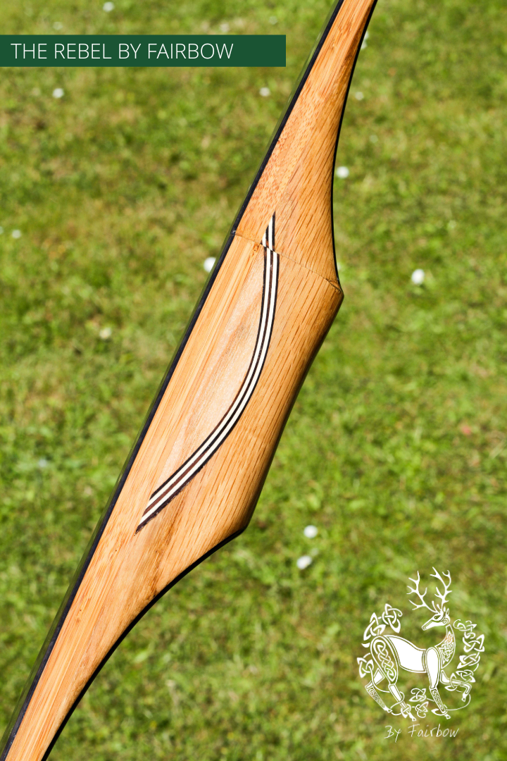 THE REBEL BOW 80@28 CLEAR GLASS, BAMBOO AND SMOKED WALNUT BURL FINISH-Bow-Fairbow-Fairbow