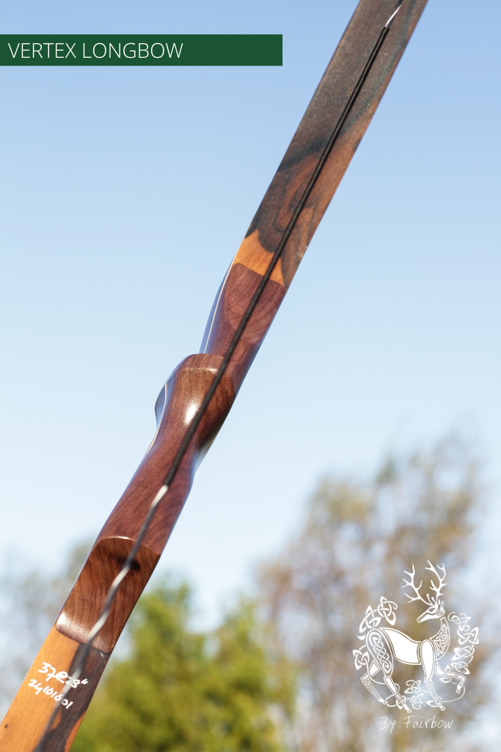 THE VERTEX AFB, 68 INCH NTN, 37 LBS @ 28 INCH EBONY VENEER, MANSONIA-Bow-Fairbow-Fairbow