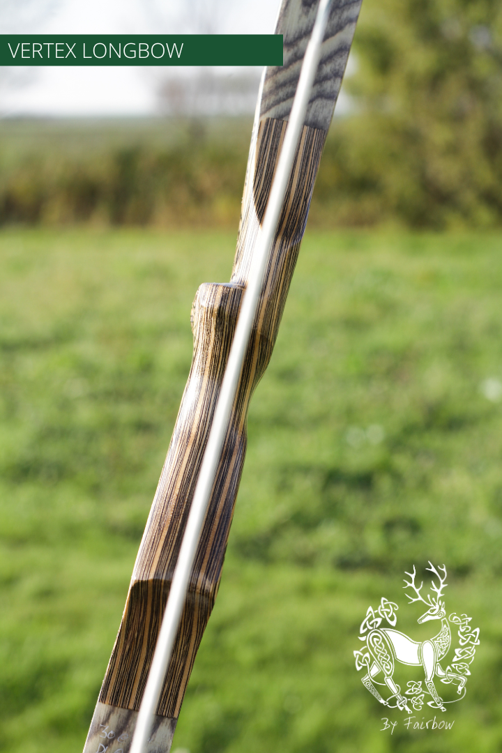 THE VERTEX BOW 66" CLEAR BACKING OVER CURLY BIRCH 30 LBS @ 28 INCH RH-Bow-Fairbow-Fairbow