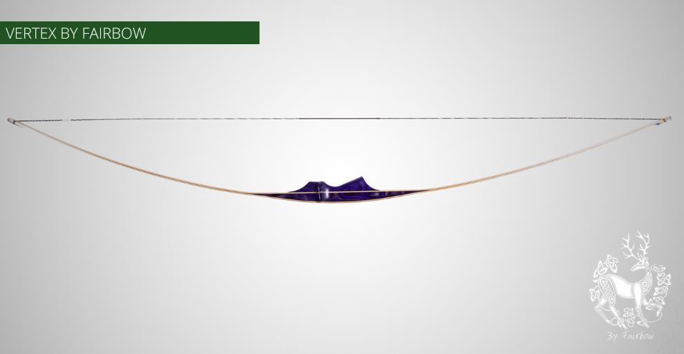THE VERTEX BOW 68" CLEAR BACKING OVER BIRDSEYE MAPLE 25 LBS @ 28 INCH RH-Bow-Fairbow-Fairbow