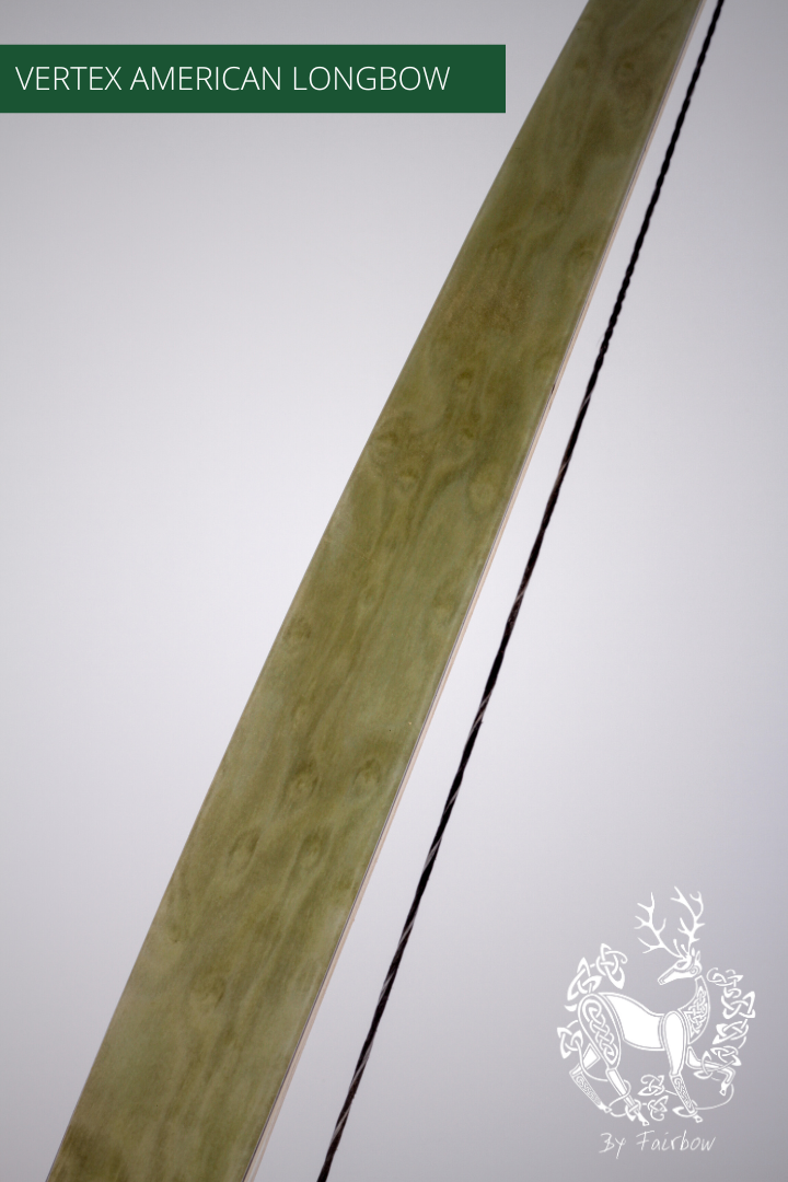 THE VERTEX BOW 68" CLEAR BACKING OVER BIRDSEYE MAPLE 44 LBS @ 28 INCH RH-Bow-Fairbow-Fairbow