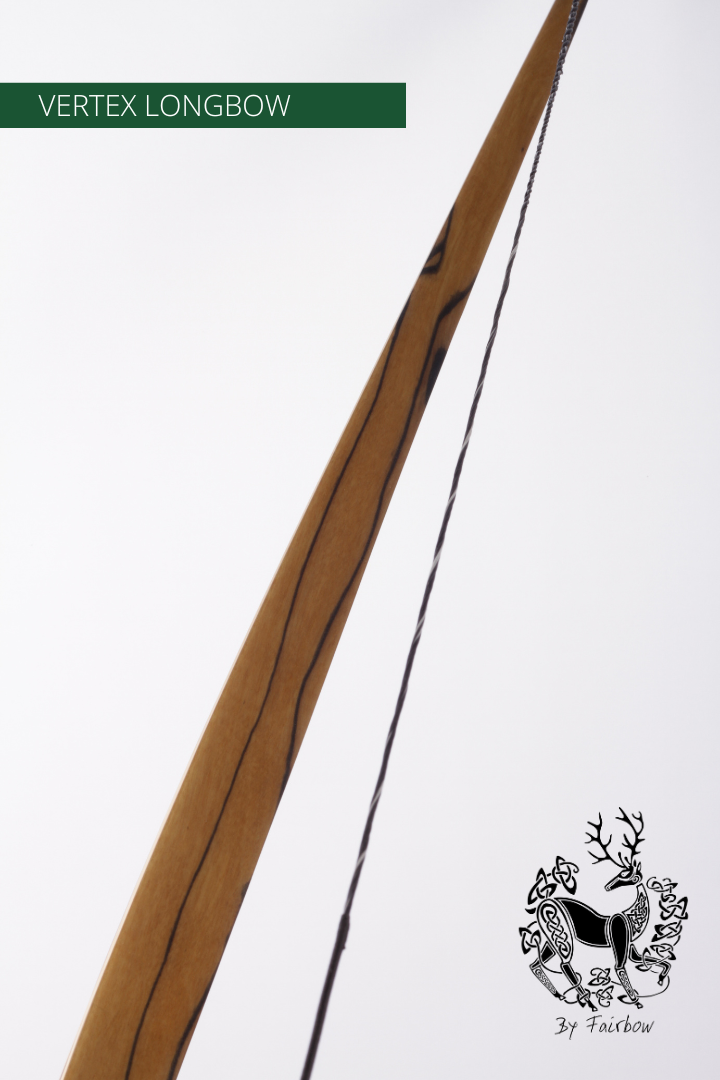 THE VERTEX BOW 68" CLEAR BACKING OVER ROYAL EBONY 37 LBS @ 28 INCH RH-Bow-Fairbow-Fairbow