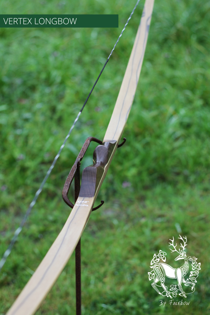 THE VERTEX BOW 68" CLEAR BACKING OVER ROYAL EBONY 37 LBS @ 28 INCH RH-Bow-Fairbow-Fairbow