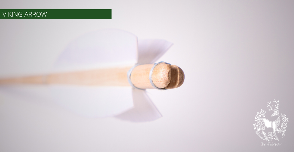 VIKING ARROW WOODEN SHAFT SELF NOCKED SET OF 6 ARROWS-Arrow-Fairbow-5/16 INCH SHAFT-Fairbow