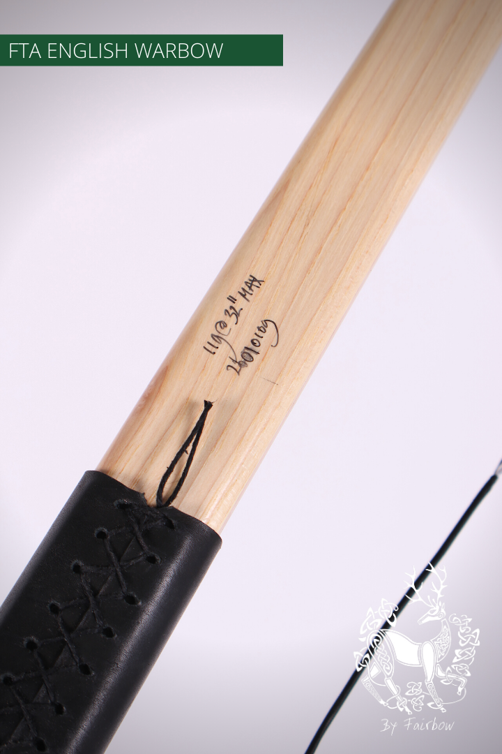 WARBOW FTA GREENHEART, SUPERCORE, HICKORY SUPERIOR 119 LBS @ 32 INCH-Bow-Fairbow-Fairbow