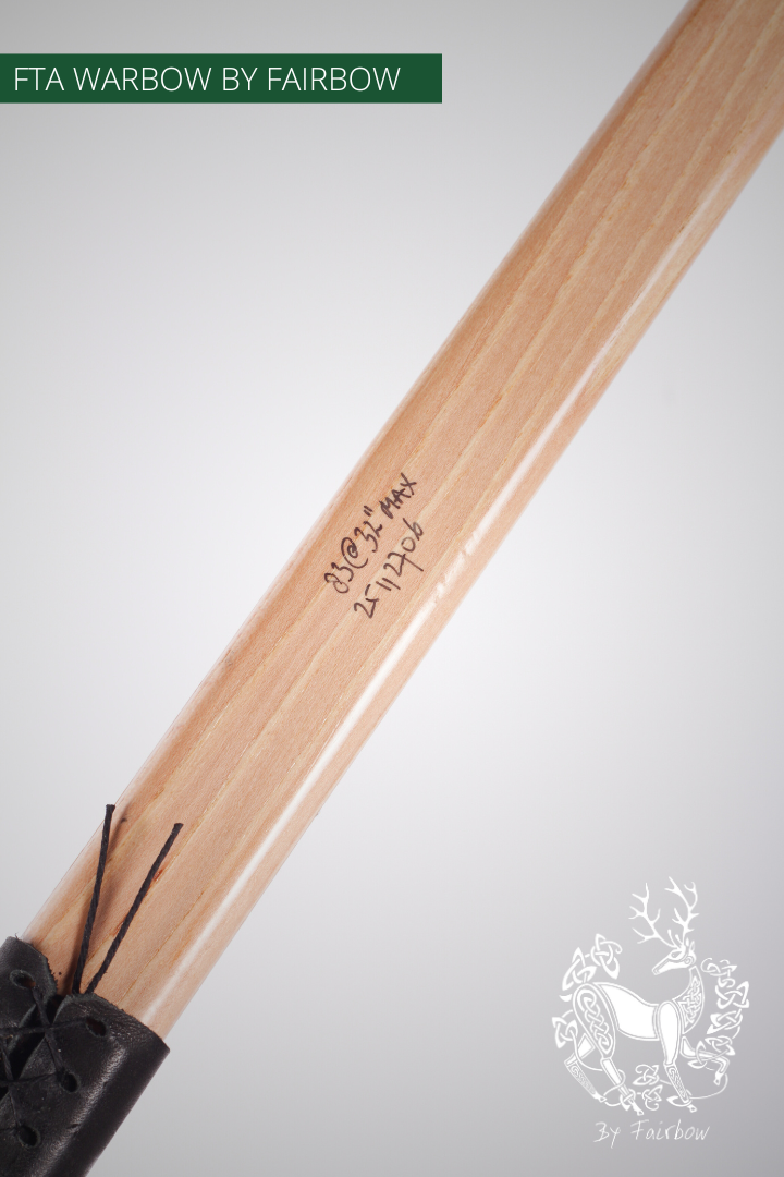 WARBOW FTA GREENHEART, SUPERCORE, HICKORY SUPERIOR 83 LBS @ 32 INCH-Bow-Fairbow-Fairbow