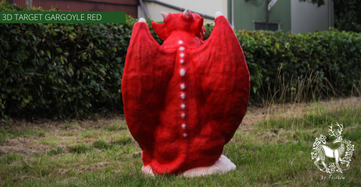 3D TARGET BLOOD RED GARGOYLE-target-archerstarget-Fairbow