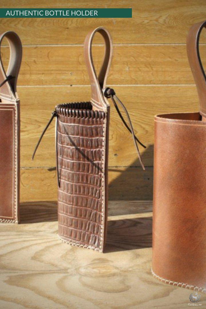 AUTHENTIC PET BOTTLE HOLDER NO.3-Leather-Fairbow-Fairbow