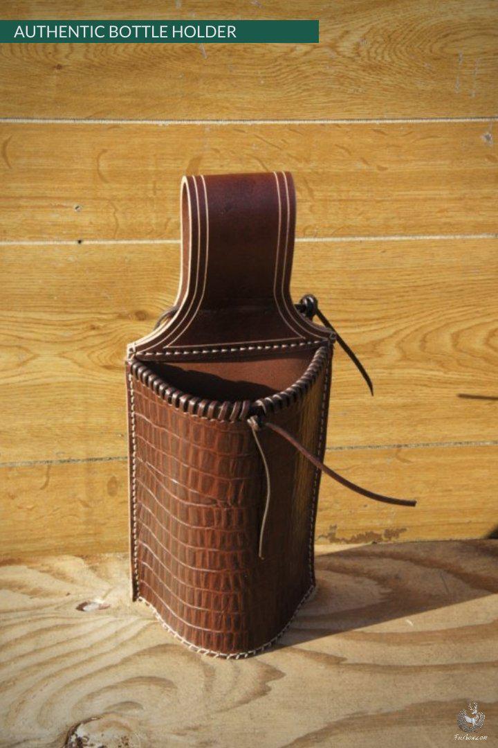 AUTHENTIC PET BOTTLE HOLDER NO.3-Leather-Fairbow-Fairbow