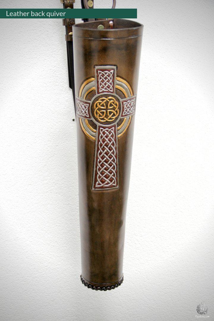 BACK QUIVER WITH CELTIC CROSS DESIGN-Quiver-Fairbow-Fairbow