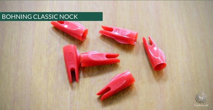BOHNING PLASTIC NOCKS 5/16 , 11/32 MULTIPLE COLOURS AVAILABLE-Nock-Bohning-Black-5/16-Fairbow