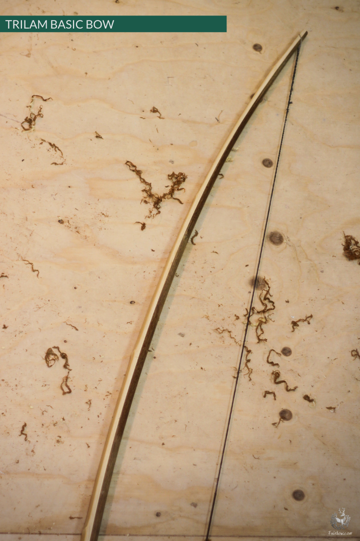 ENGLISH LONGBOW BASIC, GREENHEART SUPERCORE BAMBOO / HICKORY-Bow-Fairbow-30-35#-26"-Hicklory-Fairbow