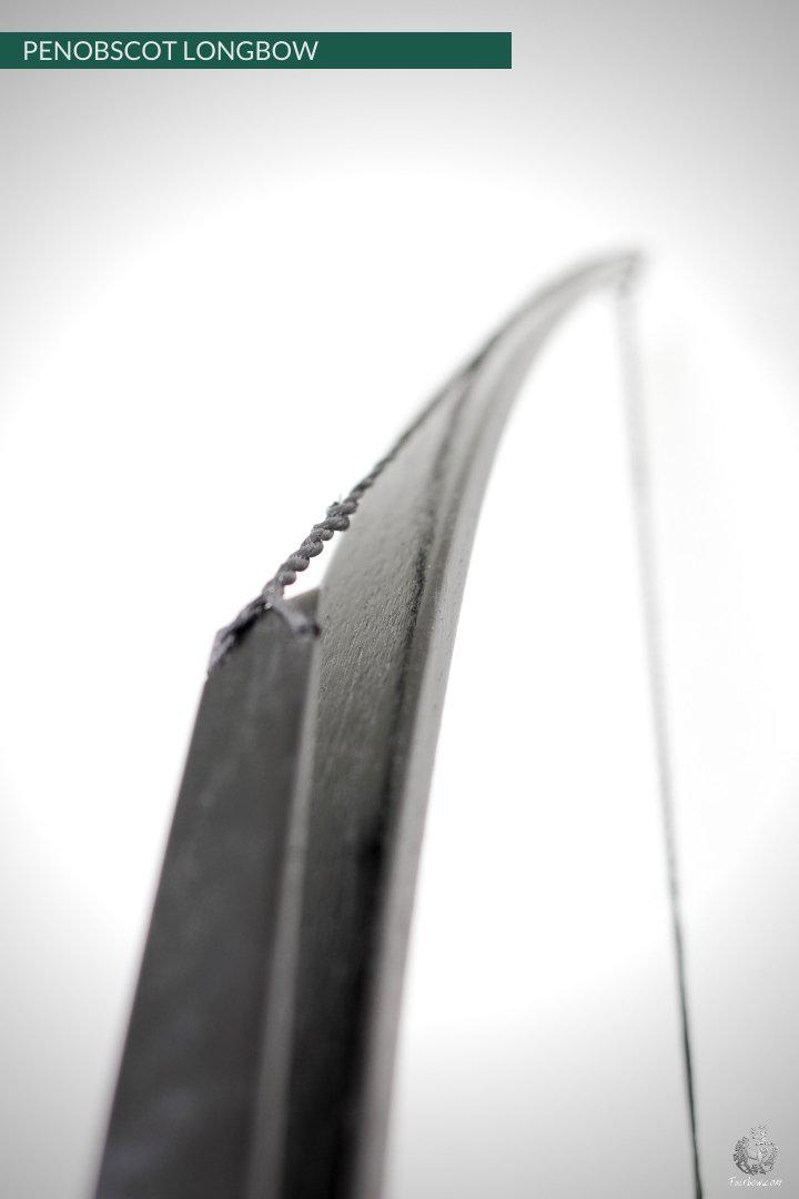 SELF HICKORY LONGBOW (AFB), THE PENOBSCOT IN BLACK CUSTOM-Bow-Fairbow-Fairbow