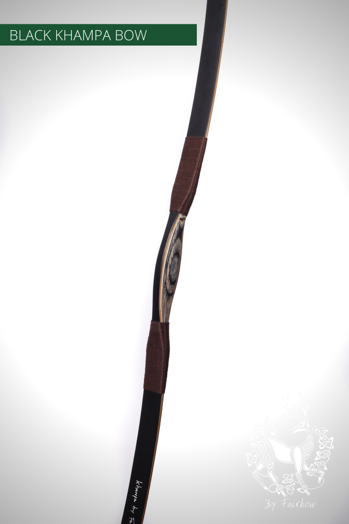 THE BLACK KHAMPA BOW BY FAIRBOW BROWN 40 LBS @ 28 INCH-Bow-Fairbow-Fairbow