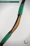 THE KATSA BOW, 21 LB, TEAKWOOD, BLACK, SWIRLY GREEN NOCKS-Bow-Fairbow-Fairbow