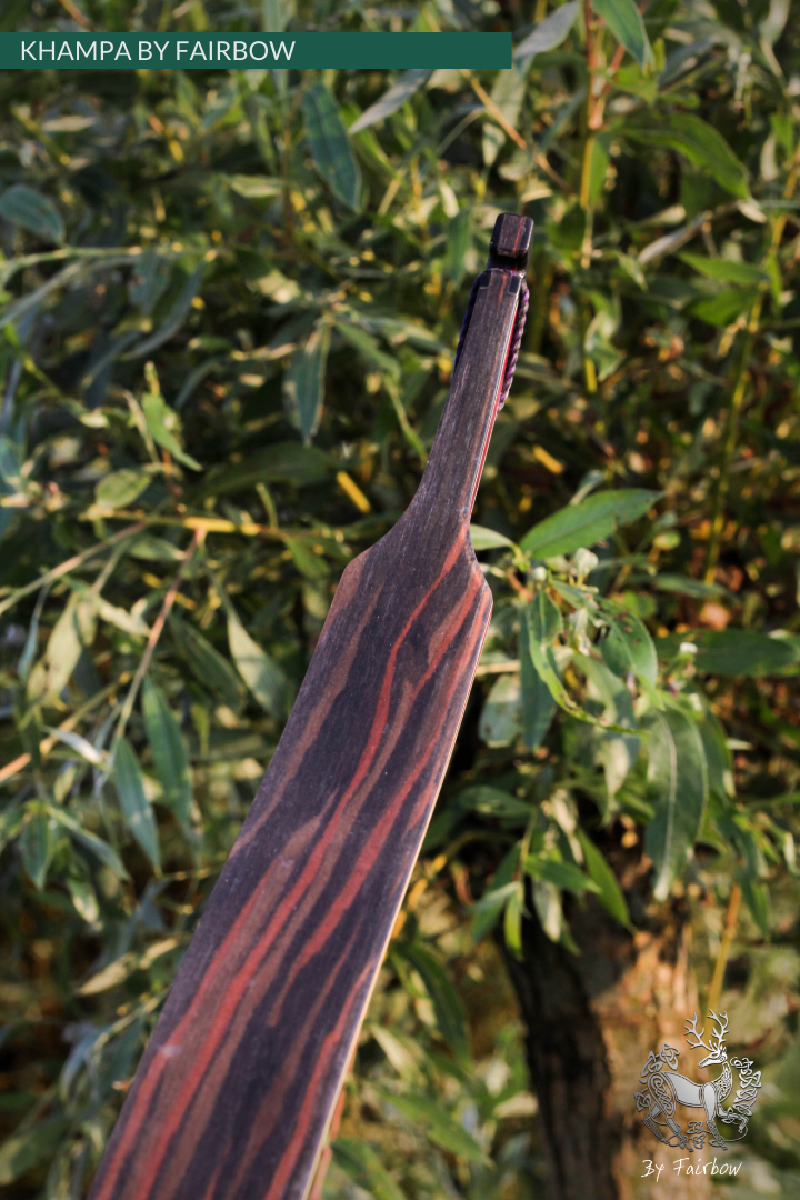 THE KHAMPA BOW BY FAIRBOW CLEAR GLASS ROSEWOOD AND EBONY 41@28-Bow-Fairbow-Fairbow