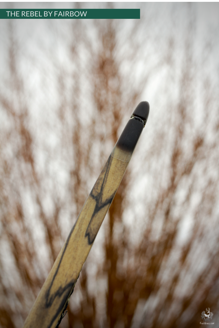 THE REBEL BOW 38@28 EBONY AND TIGERWOOD-Bow-Fairbow-Fairbow