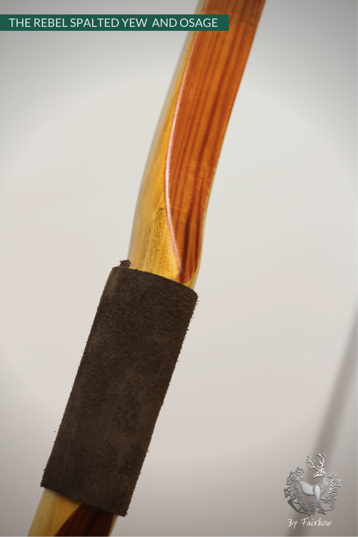 THE REBEL BOW 42@28 CLEAR GLASS, OSAGE AND YEW FINISH-Bow-Fairbow-Fairbow