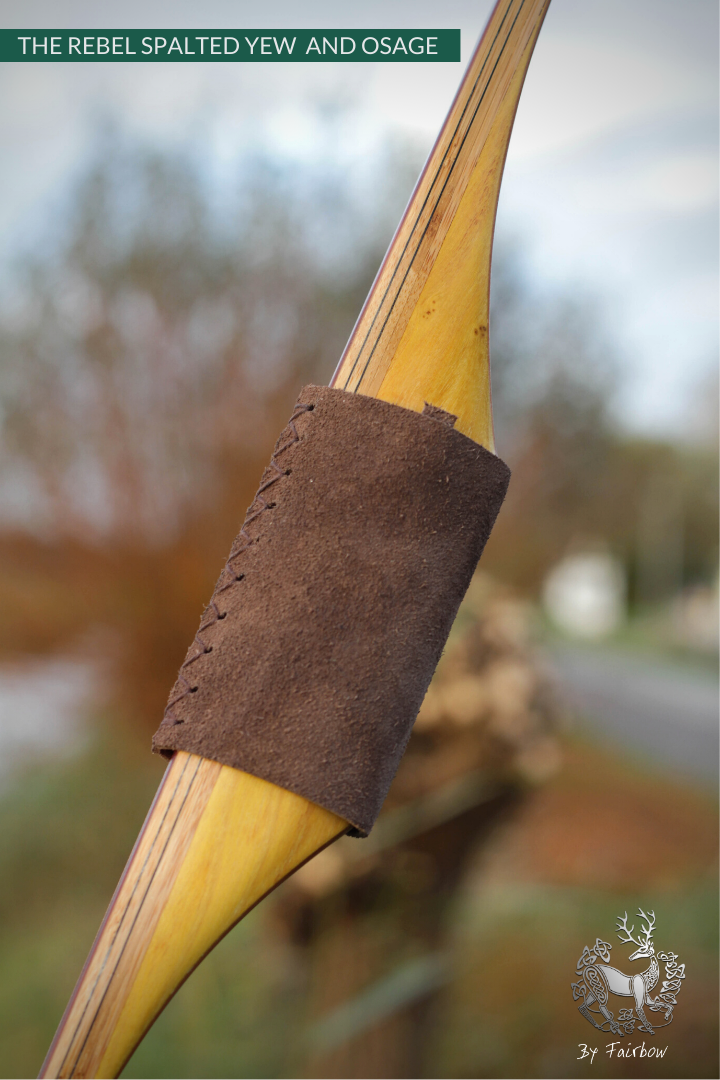 THE REBEL BOW 42@28 CLEAR GLASS, OSAGE AND YEW FINISH-Bow-Fairbow-Fairbow