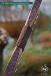 THE REBEL BOW WITH BACKSET 51@28 CLEAR GLASS, BAMBOO AND WALNUT-Bow-Fairbow-Fairbow