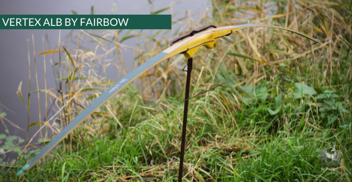 THE VERTEX BOW 64" GREEN AND YELLOW 27 LBS @ 28 INCH RH-Bow-Fairbow-Fairbow