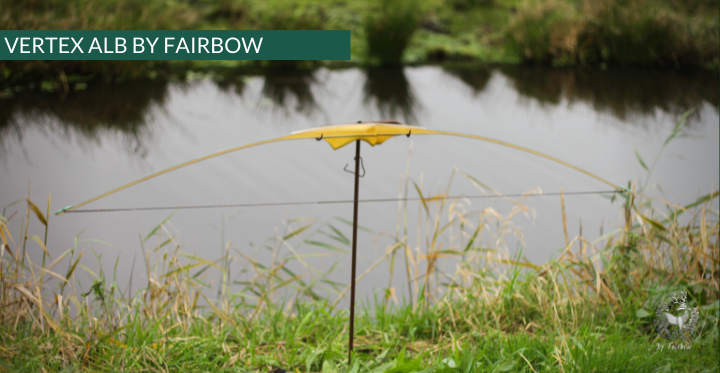 THE VERTEX BOW 64" GREEN AND YELLOW 27 LBS @ 28 INCH RH-Bow-Fairbow-Fairbow