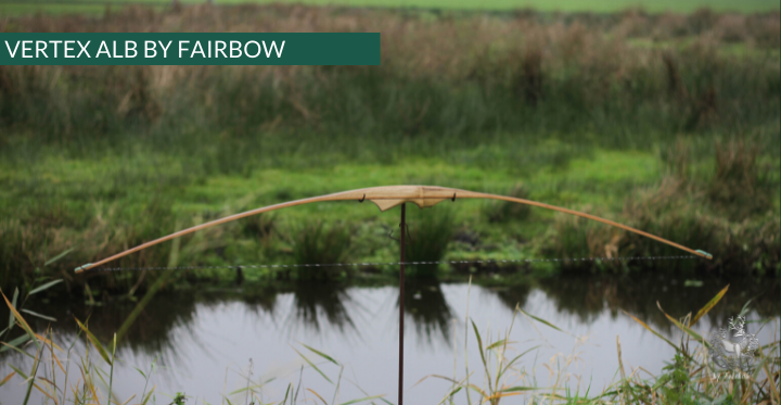 THE VERTEX BOW R-D 68" BLACK LIMBA, BAMBOO-GLASS 43 LBS @ 28 INCH RH-Bow-Fairbow-Fairbow