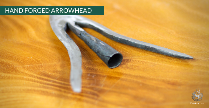 TYPE 16 HUNTING ARROWHEAD 12.5 MM HAND FORGED SWALLOWTAIL-arrow point-Fairbow-Fairbow