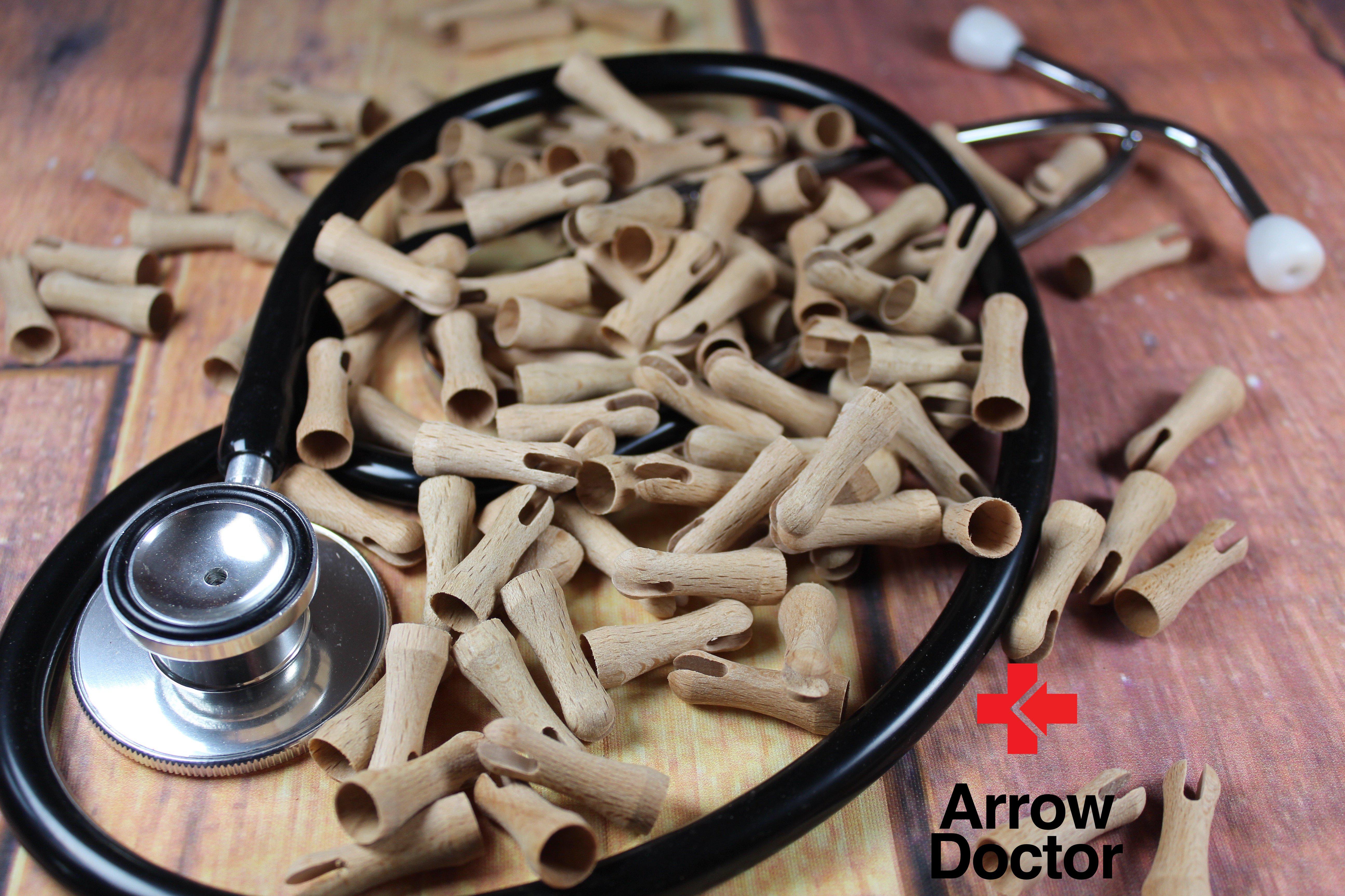 WOODEN GLUE ON NOCKS BY ARROW DOCTOR-Nock-Arrow Doctor-5/16-Fairbow